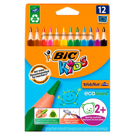 Bic https: www.cchobby.nl -evolution-coloured-pencils-l-14-cm-refill-5-mm-various-colours-12-piece-1-box