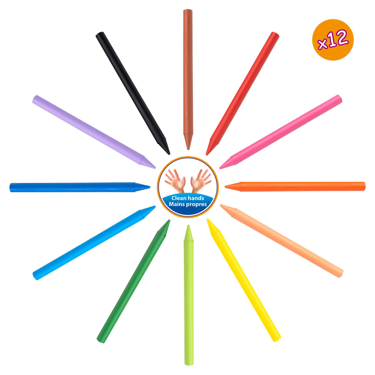 Bic detský plastidový dekor farebná krieda, 18 ks.