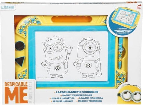 Jonotoys minions large magnetic drawing board with pen and 2 magnets