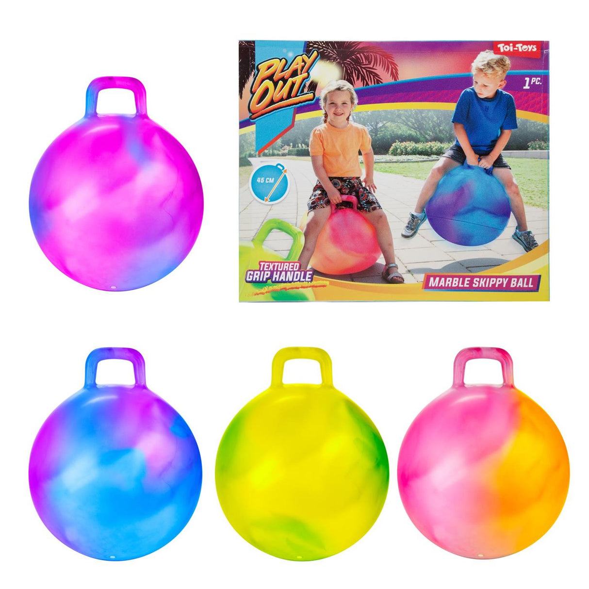 Toi-leksaker toi leksaker leker ut skippy boll marmor 45cm