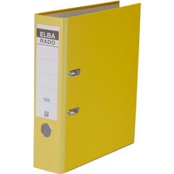 Lever arch file Elba Rado Brilliant yellow A4 500 sheets cardboard polypropylene