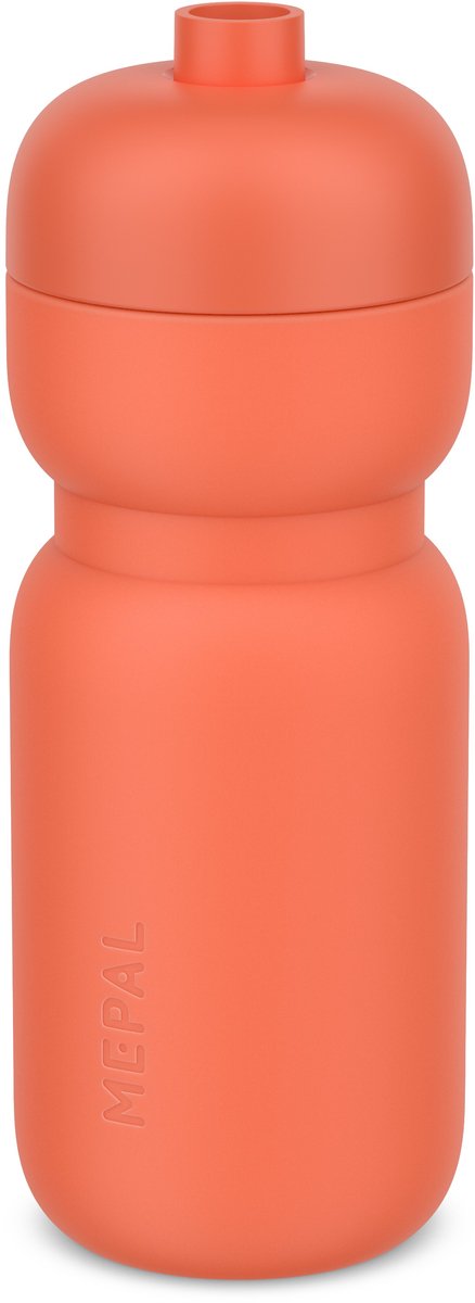 Mepal bottle squeeze sport 600ml - peach orange