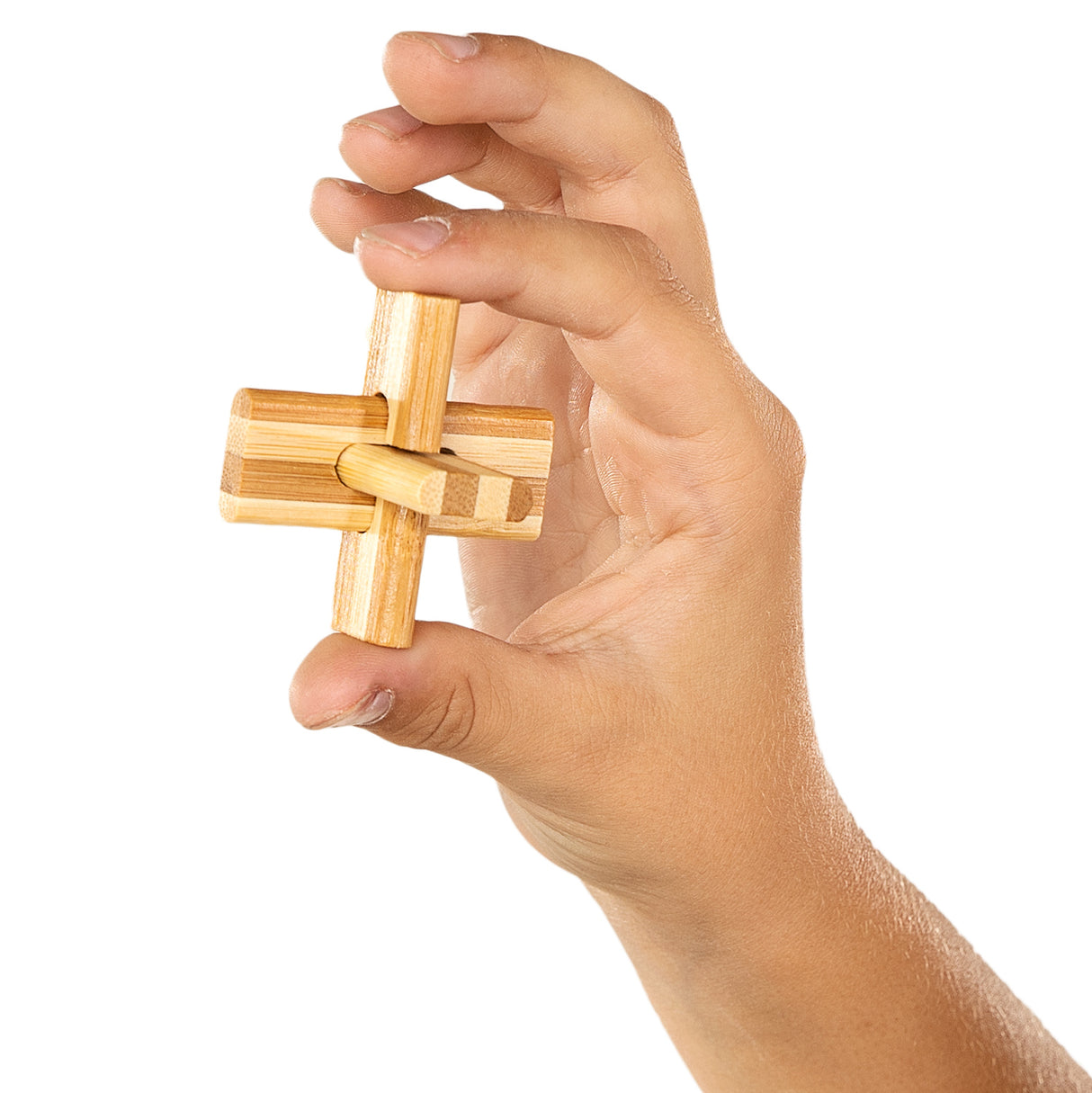 Eureka 3D Bamboo Brain Puzzle Doublecross
