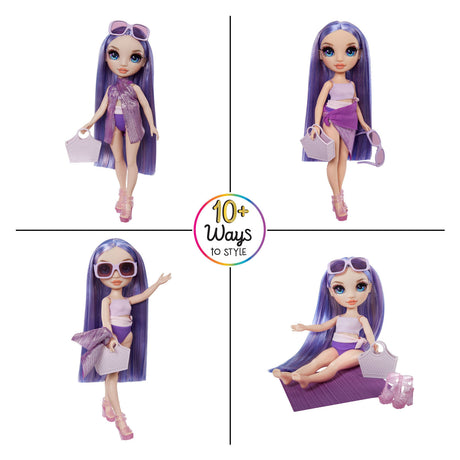Rainbow high swim style fashion doll - 28 cm - violet (purple)