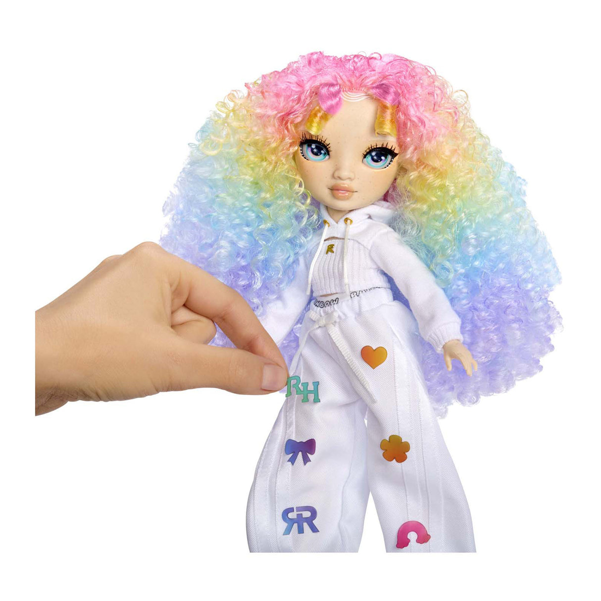 Rainbow hög luftborste skapa mode docka - gröna ögon