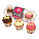 The barking bakery mini iced woofins vanilla and carob trio assorted