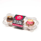 The barking bakery mini iced woofins vanilla and carob trio assorted