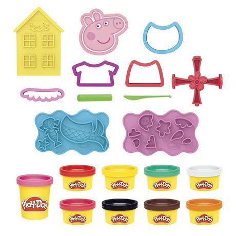 Conjunto de brinquedos Play-doh Peppa Pig - massa de modelar - incluindo 9 potes