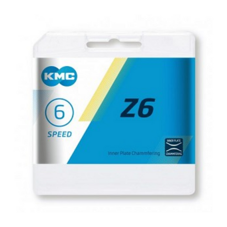 KMC Z6 6-speed chain - brown, unisex, steel - city bikes, e-bikes, fixed gears