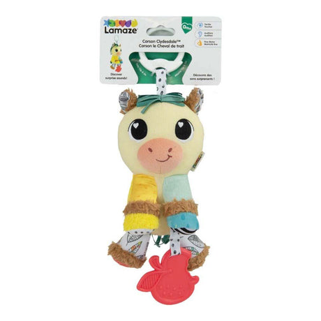 Lamaze Carson das Zugpferd – Lernspielzeug für Babys – Spielen und Entdecken – Kuscheltier
