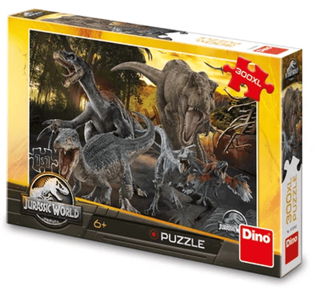 Dinotoys dino puzzle - jurassic world dinosaurs - 300 xl pieces