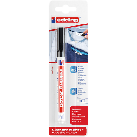 Edding 1024509 - e-8040 1 laundry marker black | 5 pieces