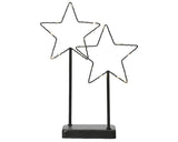 Lumineo micro led ster op standaard 20 lamps op batterij met timer 6x24x34cm