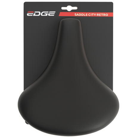 Kolesarsko sedlo Edge City Retro - Black (na zemljevidu)