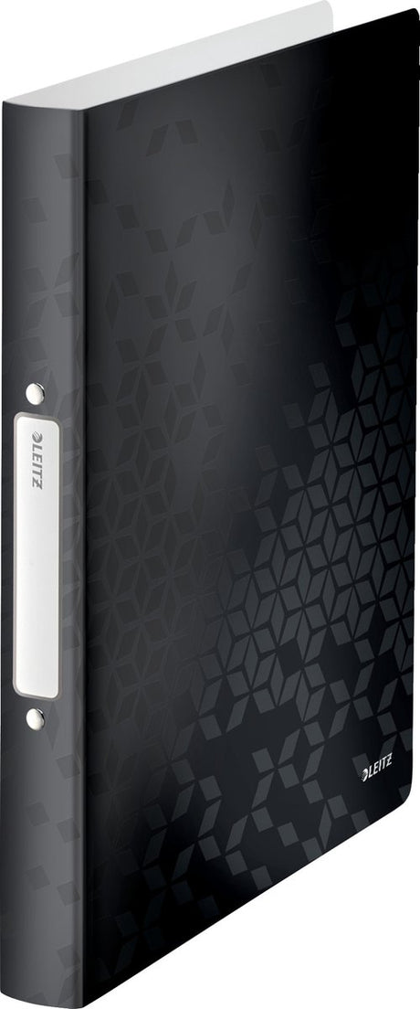 Leitz wow ring binder flexible a4 - 2-ring for 190 sheets - spine width of 32mm - black