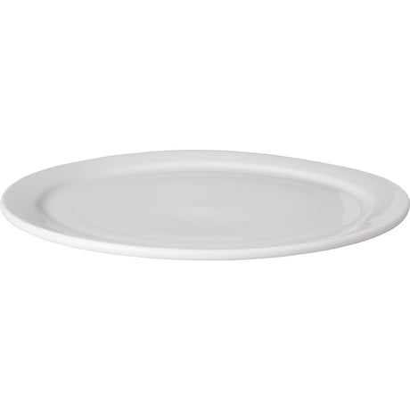 Mammoet plate narrow edge bugetline porcelain white 26 cm (set of 3)
