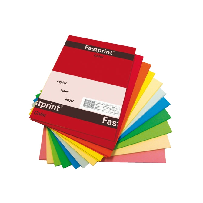 Quantore kopijavimo popierius fastprint a4 120gr 10 spalvų x10 lapų 100 lapų