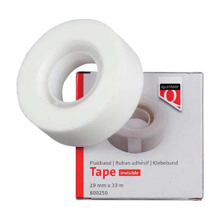 Quantore onzichtbaar plakband 19mmx33m