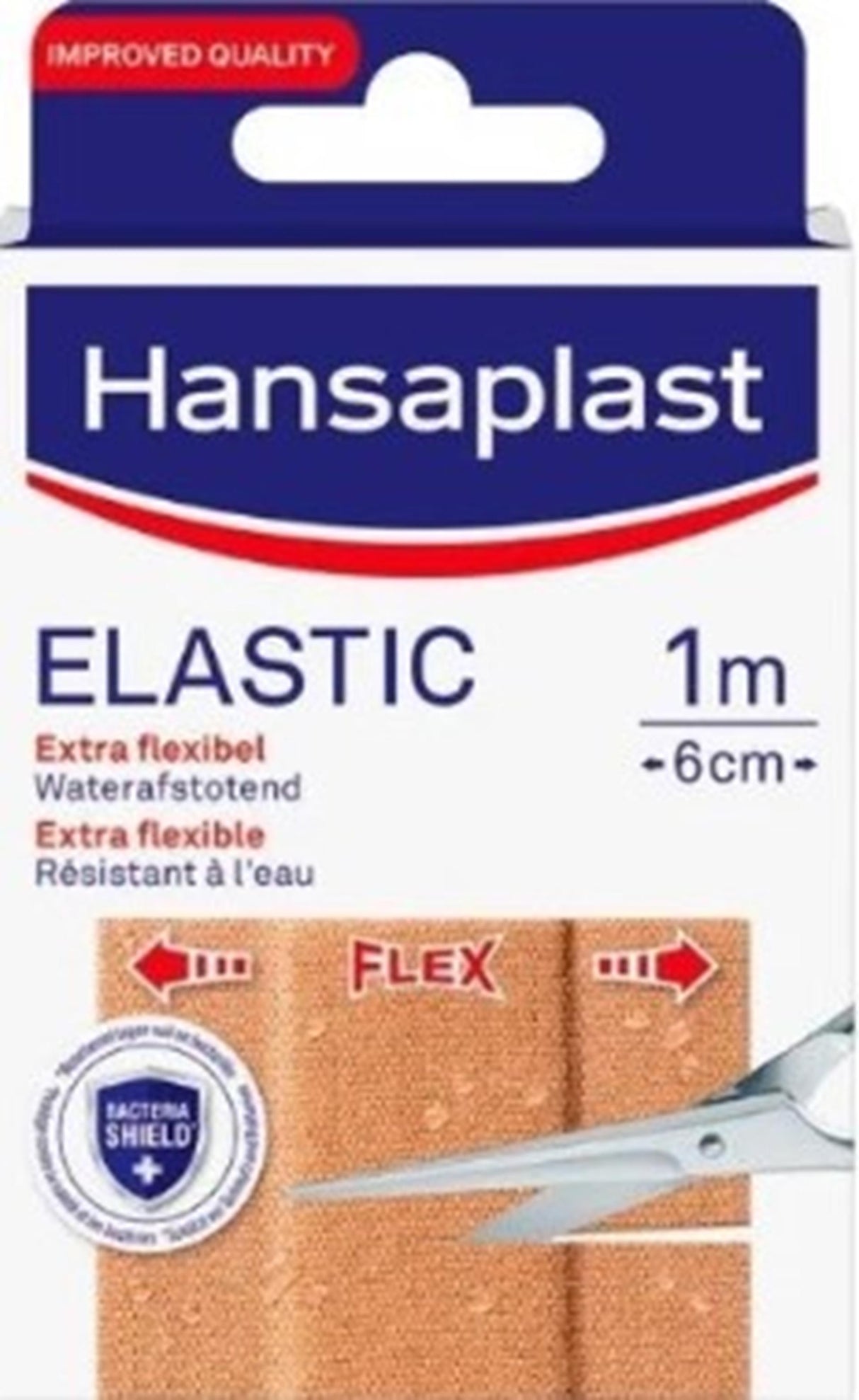Elastoplast plasters 1m x 6cm elastic