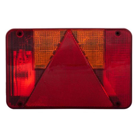 Tail light with triangle on the left