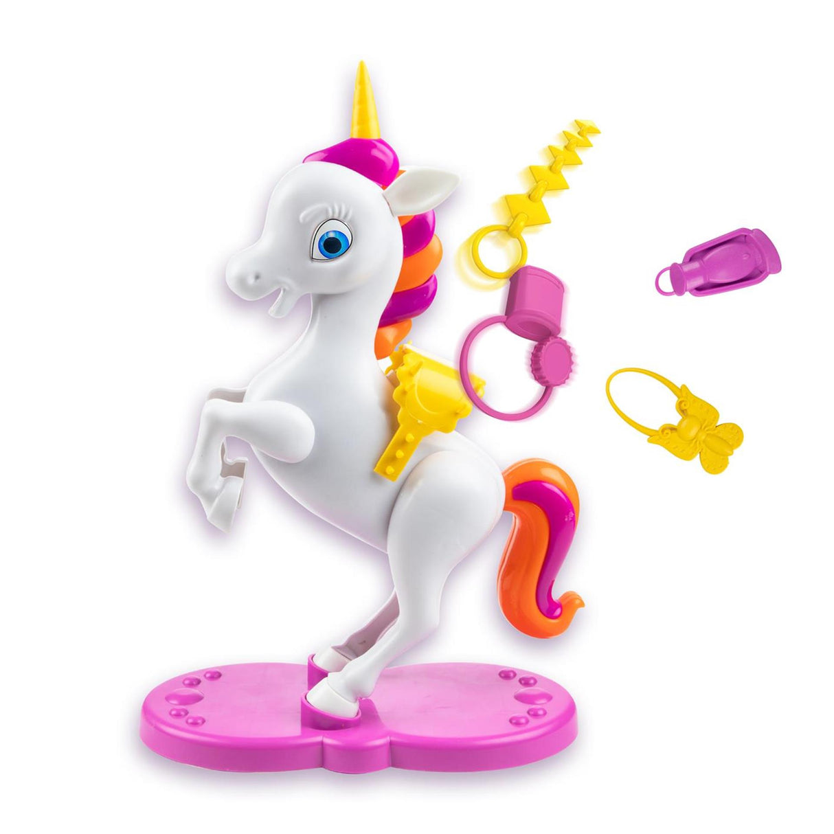 Toi-toys game bucking unicorn-with saddle + 12 pieces of luggage