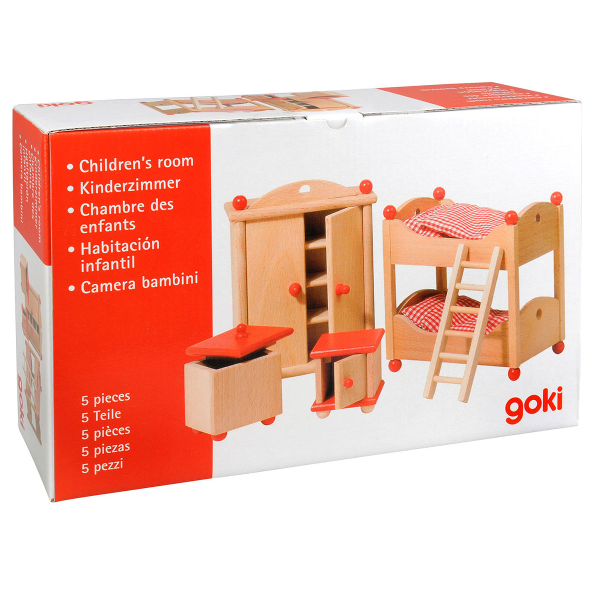 Goki Poppenhaus Miwwelen Kannerzëmmer