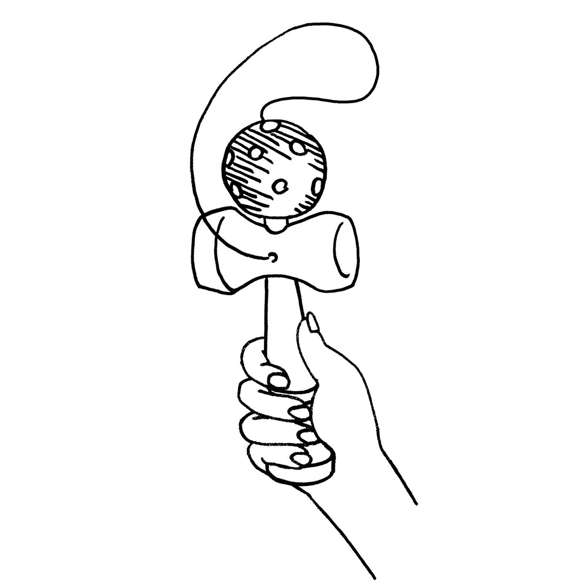 Goki kendama red. 17 cm. 4+