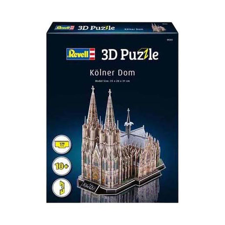 Trealamh tógála bhfreagra 3D Revell Ardeaglais Köln - 179 píosa.
