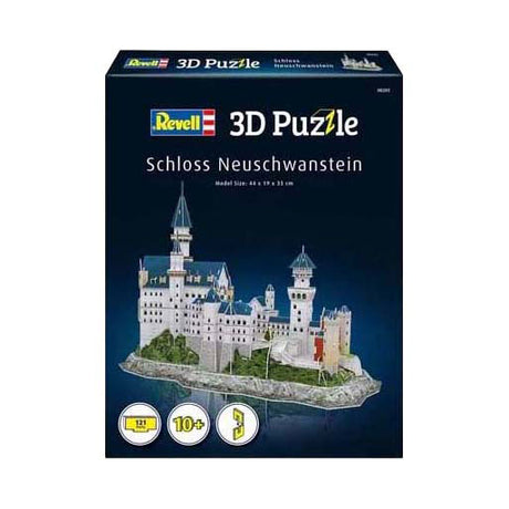 Revell trealamh tógála bhfreagra 3D Caisleán Neuschwanstein - 121 píosa.