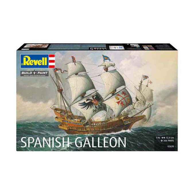Revell Model Kit - Spanish Galleon 1:96 - 306 parts.