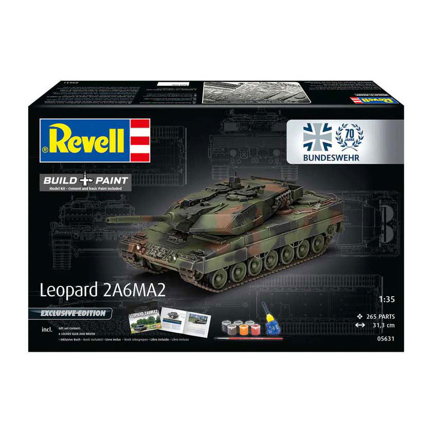 Revell modellsats - 70 år bundeswehr: leopard 2 a6a2 1:35 - 265 st.