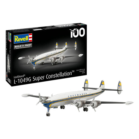Revell Model Kit Lockheed L.1049G Super Constellation Lufthansa 1:144 - 95 parts.