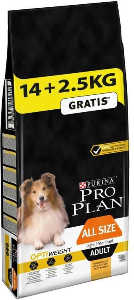 Pro plan proplan lightly sterilized - turkey croquettes - for adult dogs - 14 + 2.5 kg