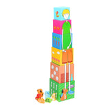 Pé pequeno - torre de empilhamento com animais