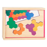 Klenge Fouss - hëlze Form Puzzel Hexagon