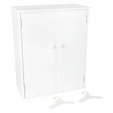 Armário de boneca de madeira com pé pequeno 53 cm branco