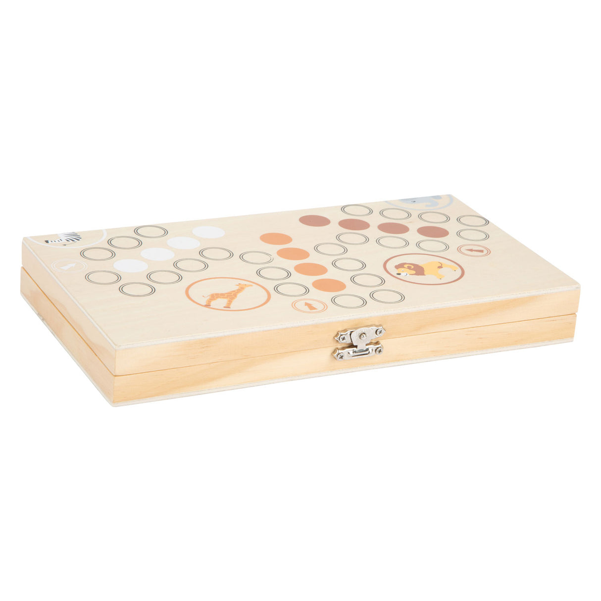 Small Foot - wooden Ludo game safari - 6 players