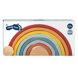 Small foot - wooden rainbow building arches with ball,