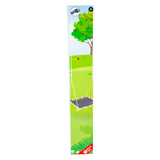 Small foot - nest swing with wooden frame, 100x100cm