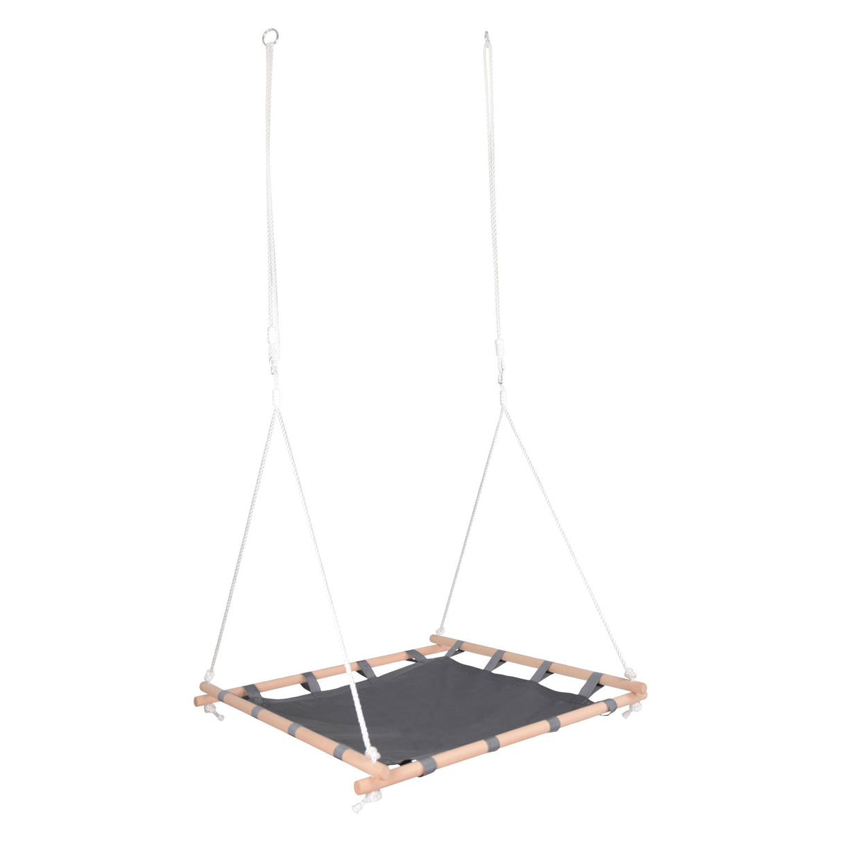 Small foot - nest swing with wooden frame, 100x100cm