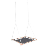 Small foot - nest swing with wooden frame, 100x100cm