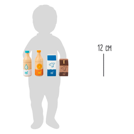 Small foot - wooden play food drinks set fresh, 4 pieces,