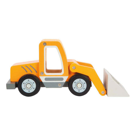 Klenge Fouss - Holz Rad loader mat Schaufel