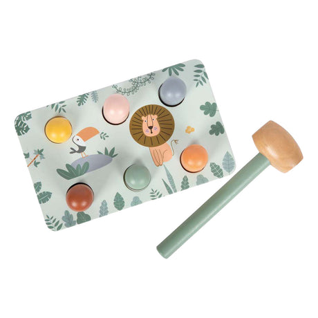 Small foot - wooden hammer bench game safari fsc