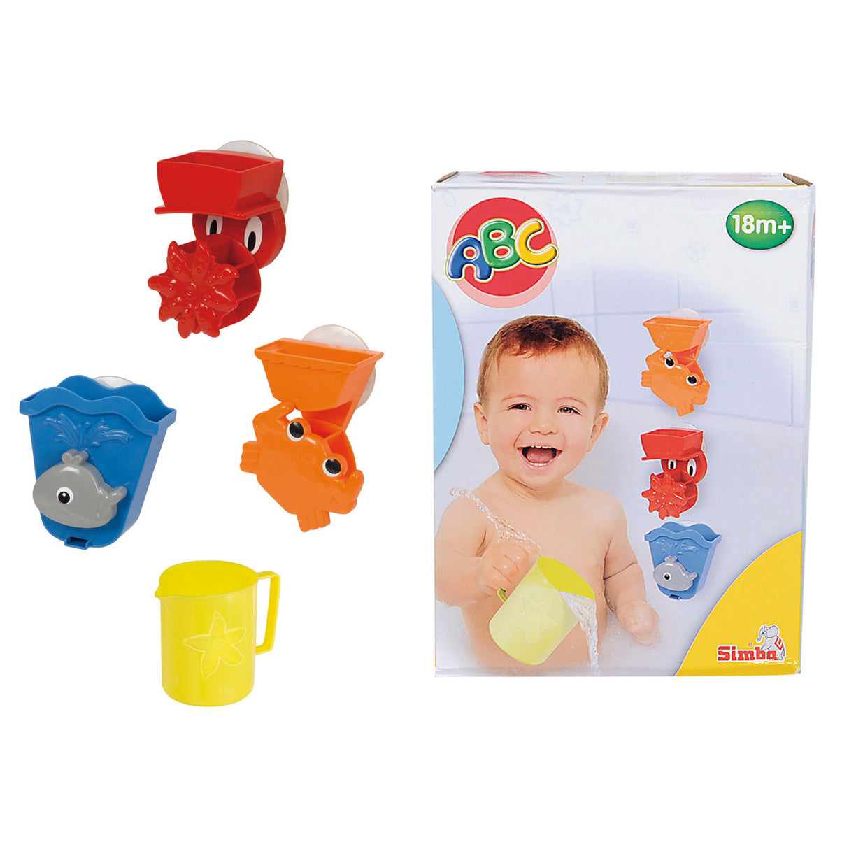 Simba ABC Bath Toy Set, 4-piece