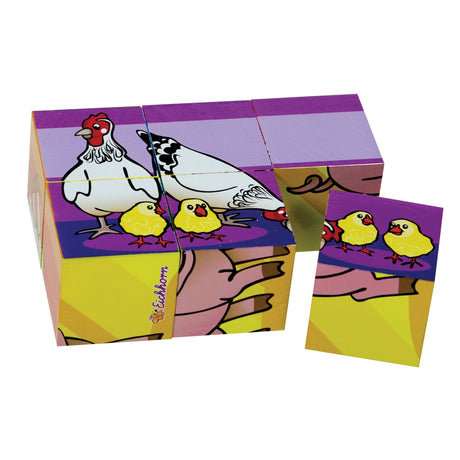 Eichhorn block puzzle, 6 pieces.