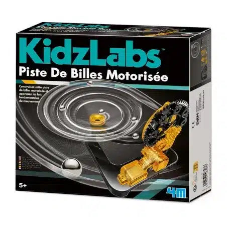 4m věda a hry - postavte si vlastní elektrickou mramorovou dráhu - stavebnice - kidzlabs - 5 let