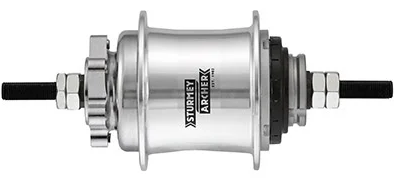 Sturmey archer gear hub parts set automatic a2k dual. automatic hub sta. disc 36l. silver