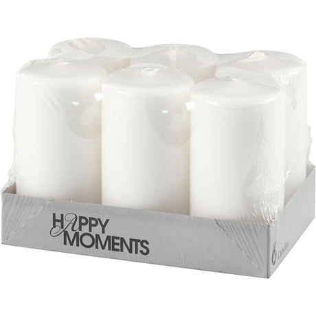 Creativ company https: www.cchobby.nl candles-h-100-mm-d-50-mm-white-6-piece-1-box