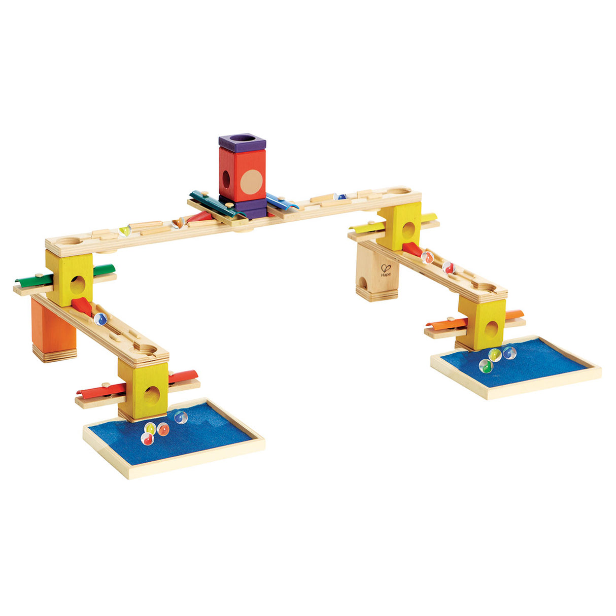 Hape quadrilla piste de marbre en bois musique mouvement, 97 pcs.